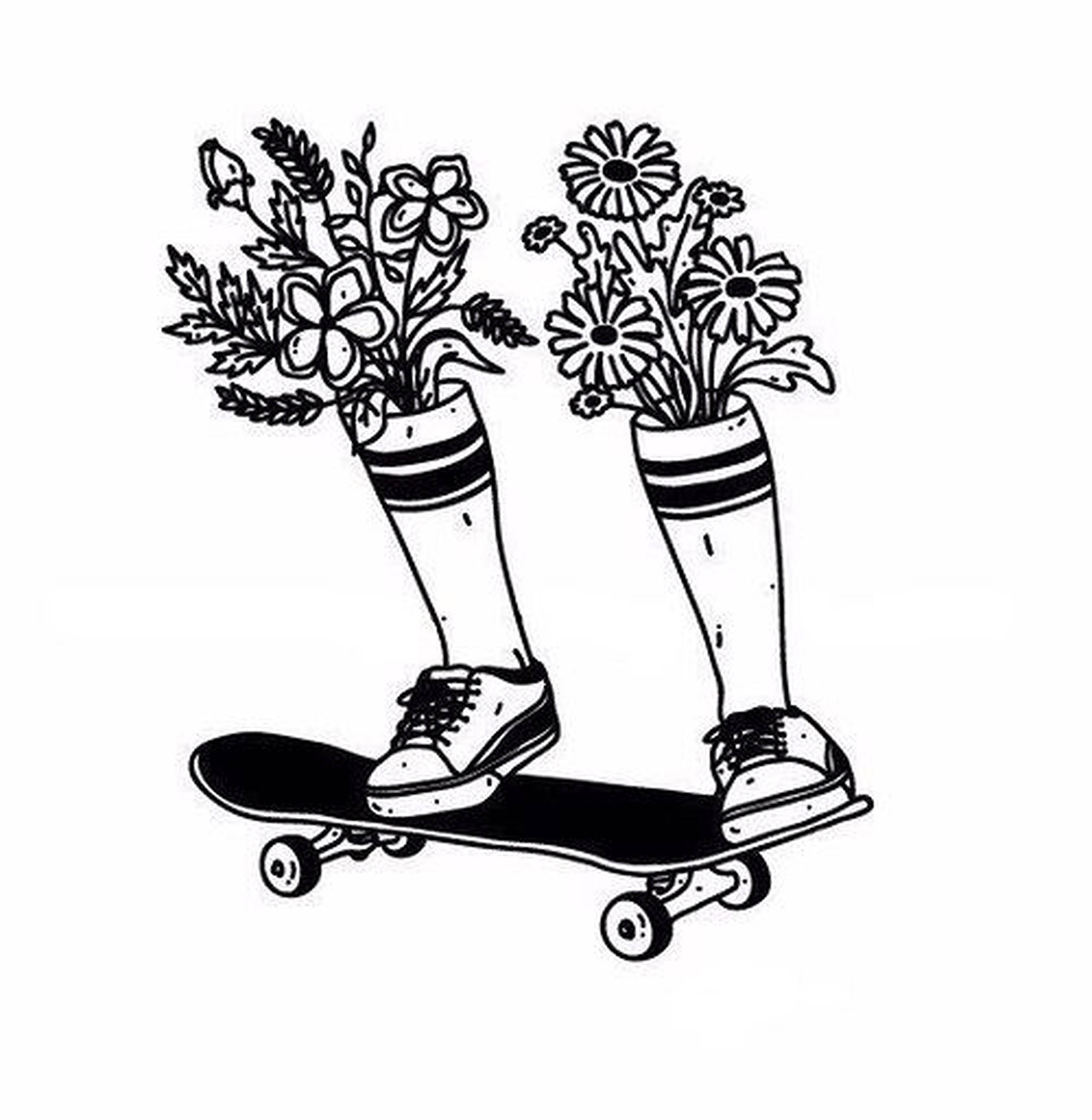 Skater Boy Aesthetic, striped socks, sneakers, Full HD Phone Wallpaper