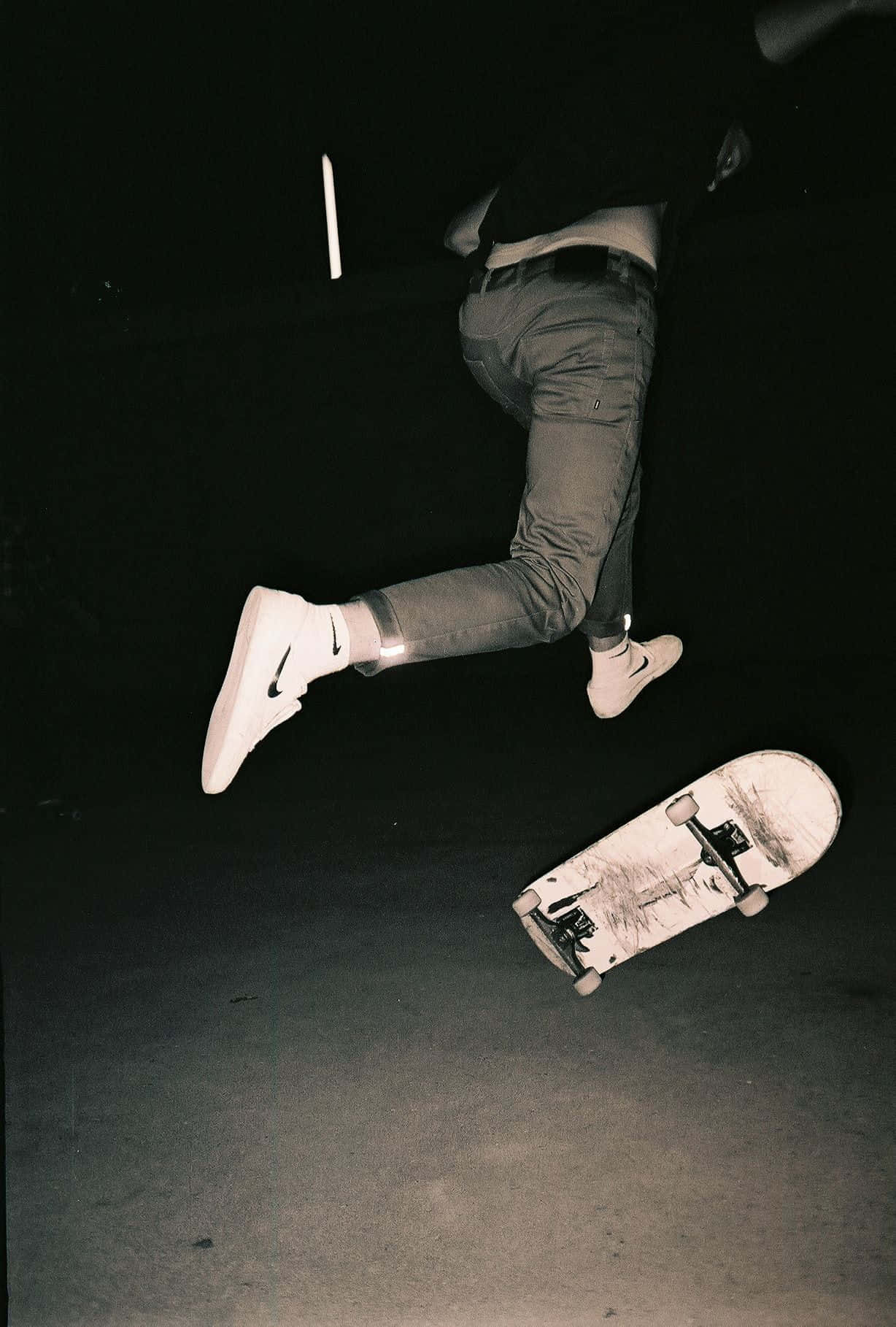 Skater, mid-jump, skateboarder, HD Phone Wallpaper