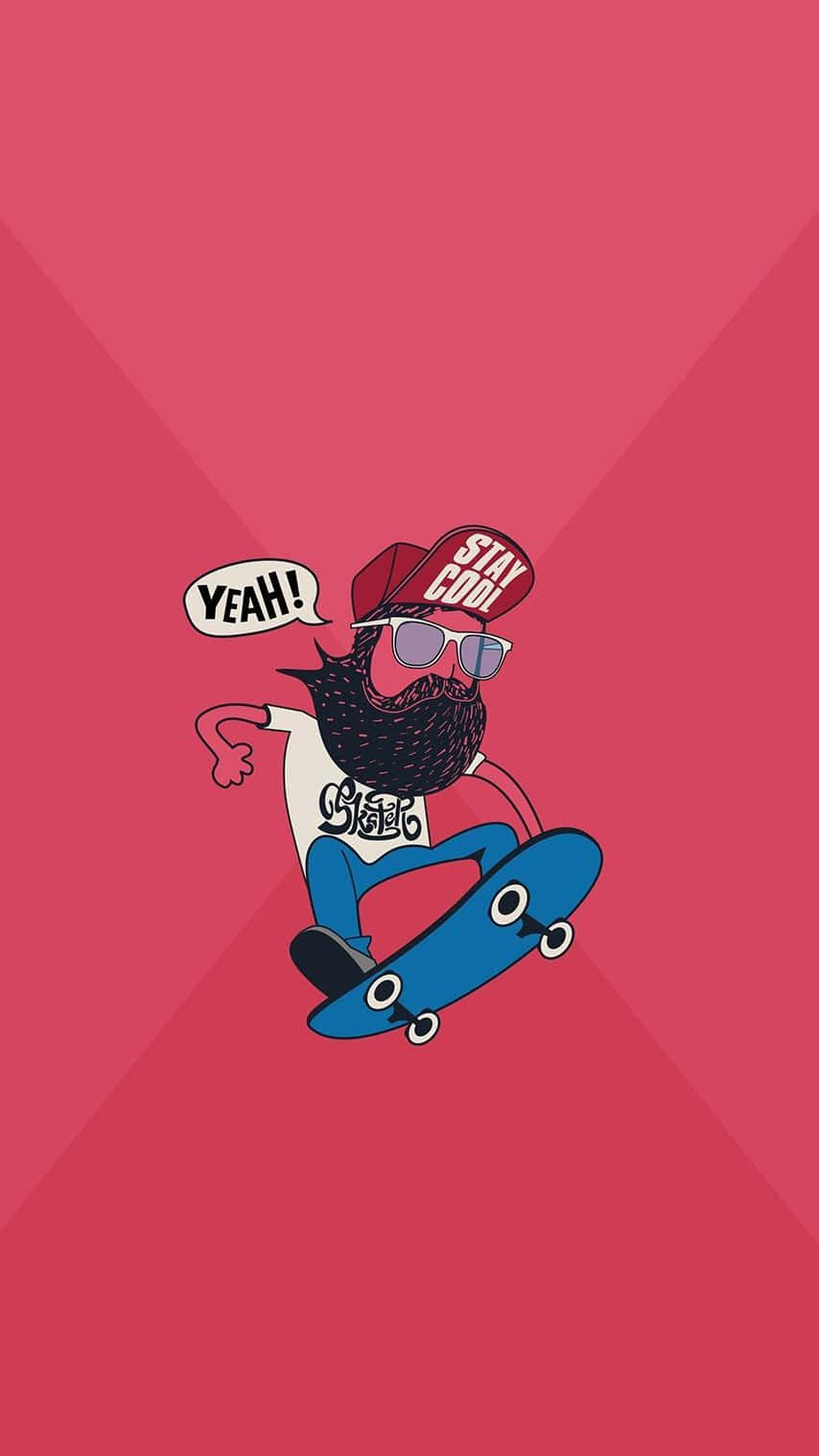 Skater, red cap, sunglasses, HD Phone Wallpaper