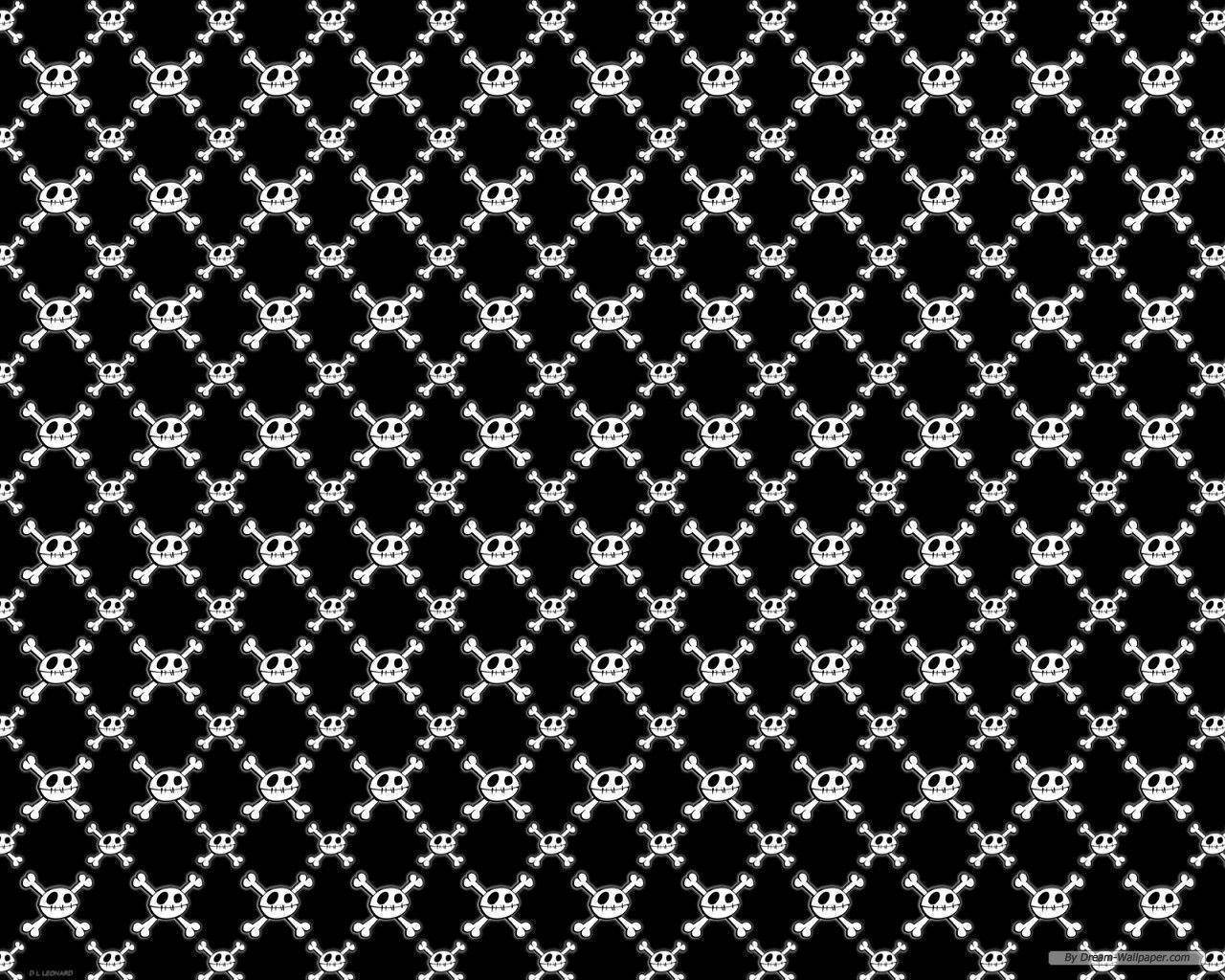 cute skeleton, diamond pattern, skull and crossbones, HD Desktop Wallpaper