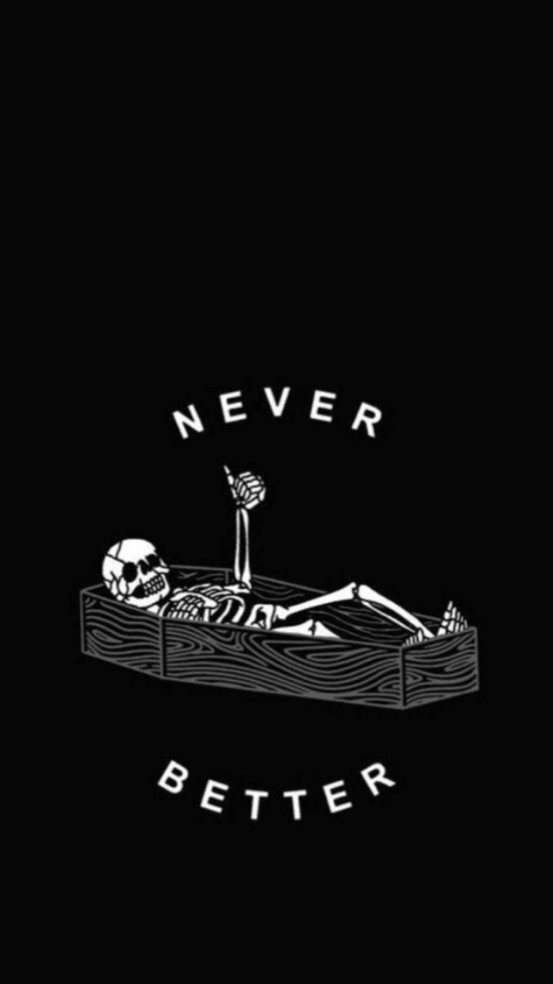 Skeleton Meme, coffin, thumbs up, Full HD Phone Wallpaper