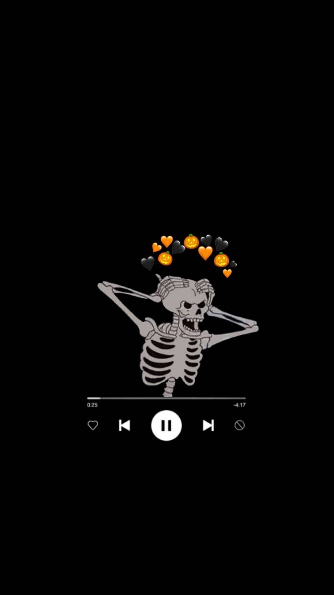 Aesthetic Skeleton Meme, cartoon skeleton, black background, Full HD Phone Wallpaper