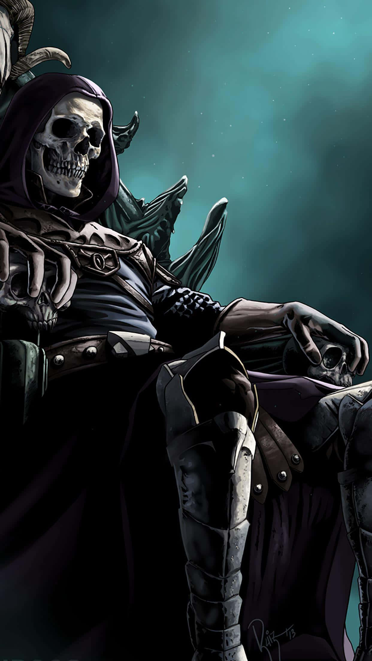 Skeletor, dark armor, hooded cloak, Full HD Phone Wallpaper