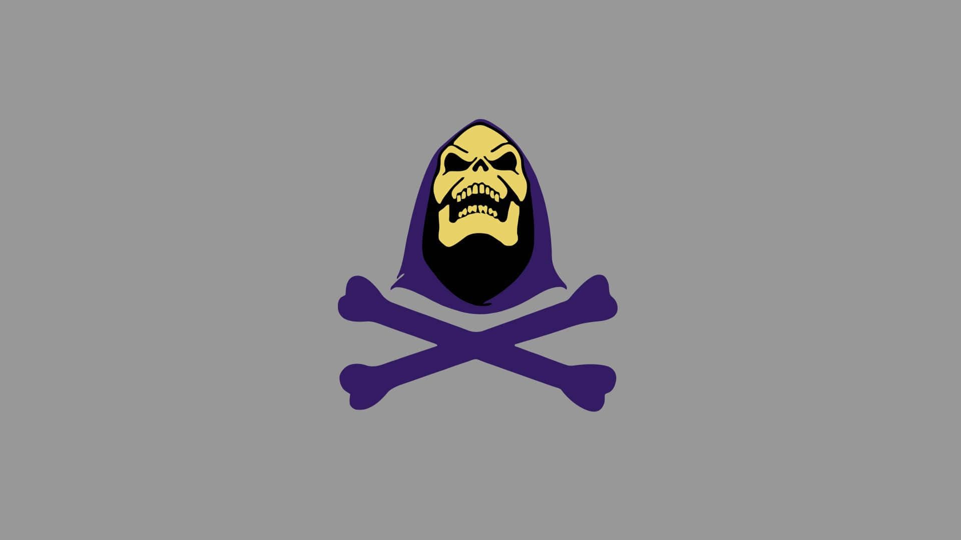 Skeletor, yellow skull, purple hood, Full HD Desktop Wallpaper