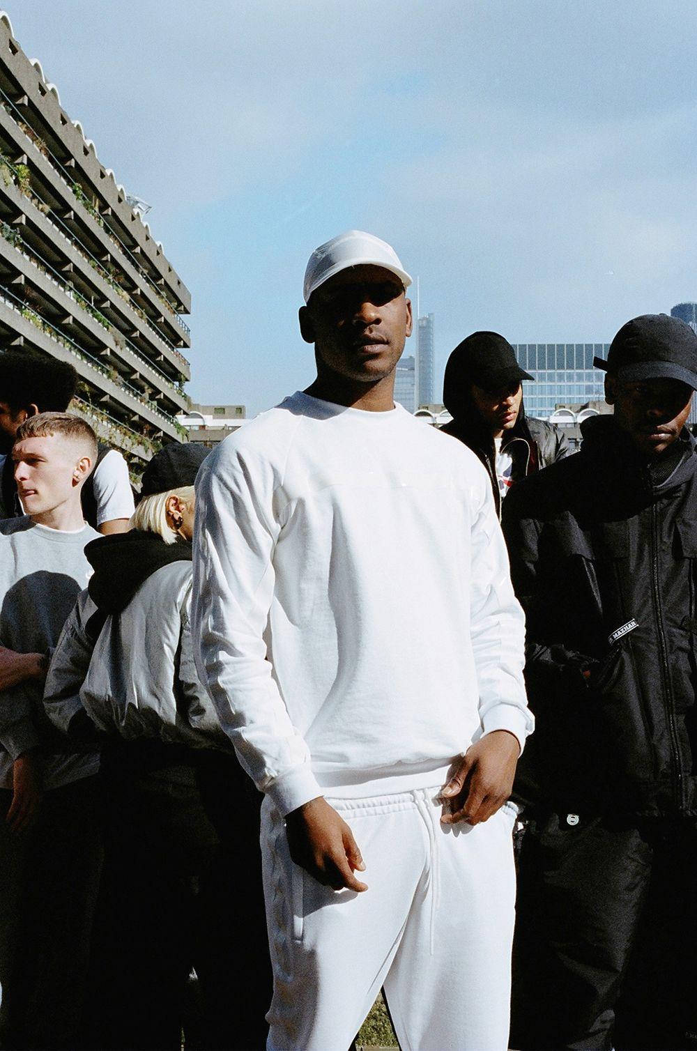 Skepta, hood, all white, HD Phone Wallpaper