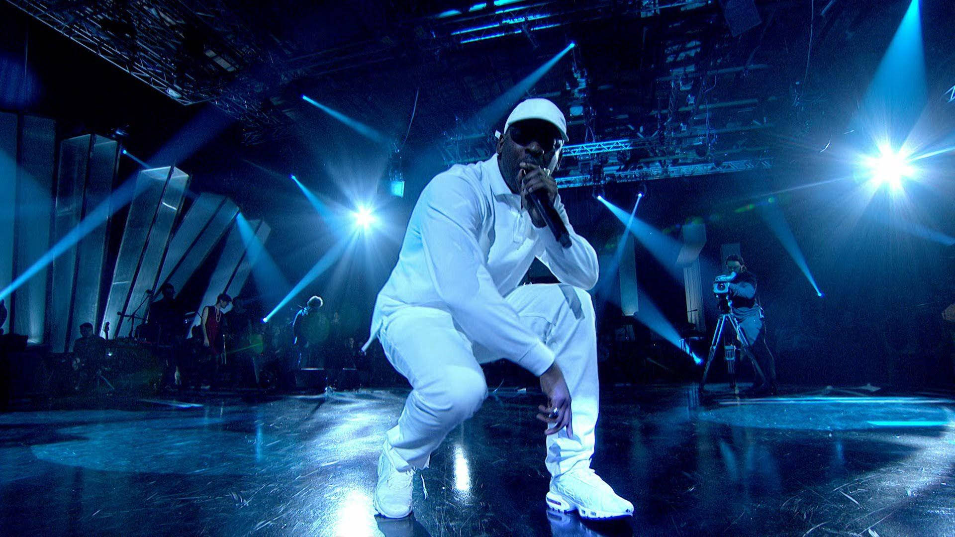 Skepta, white, spotlights, Full HD Desktop Wallpaper
