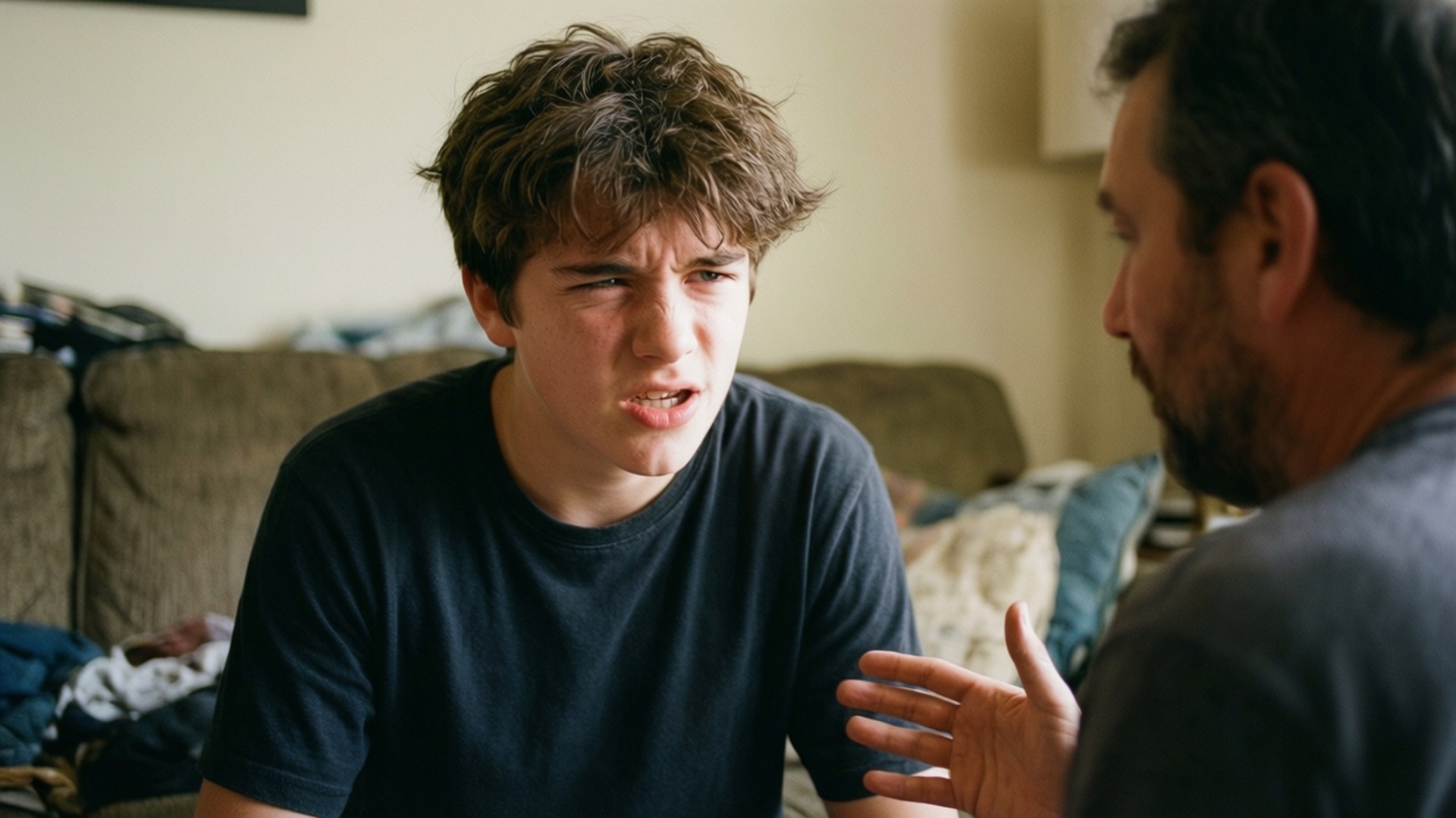 Skeptical Teen Parent, teenager, parental lecture, Full HD Desktop Wallpaper