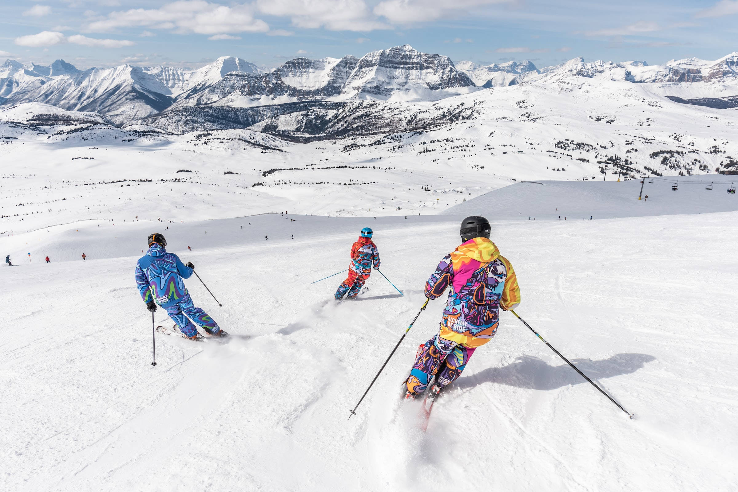 sport athletes, skiing, snowy slope, Full HD Desktop Wallpaper