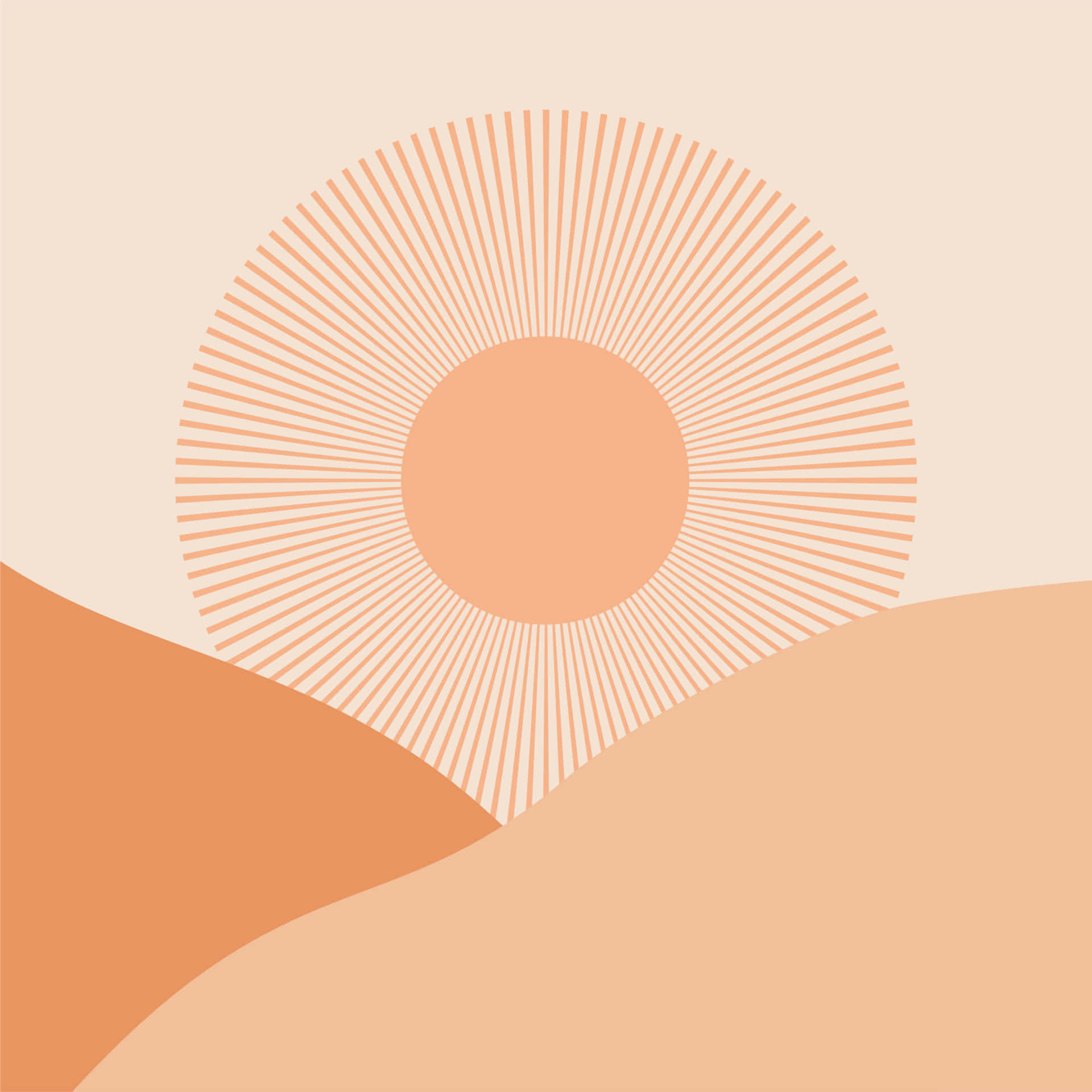 Aesthetic Abstract, skin color, warm peach tones, Full HD Desktop Wallpaper