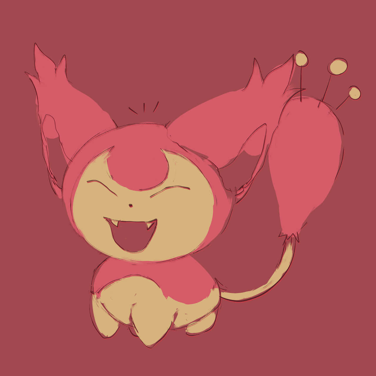 Skitty, pink, anime, HD Desktop Wallpaper