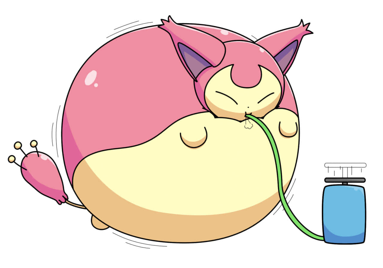 Skitty, pink, cream, HD Desktop Wallpaper