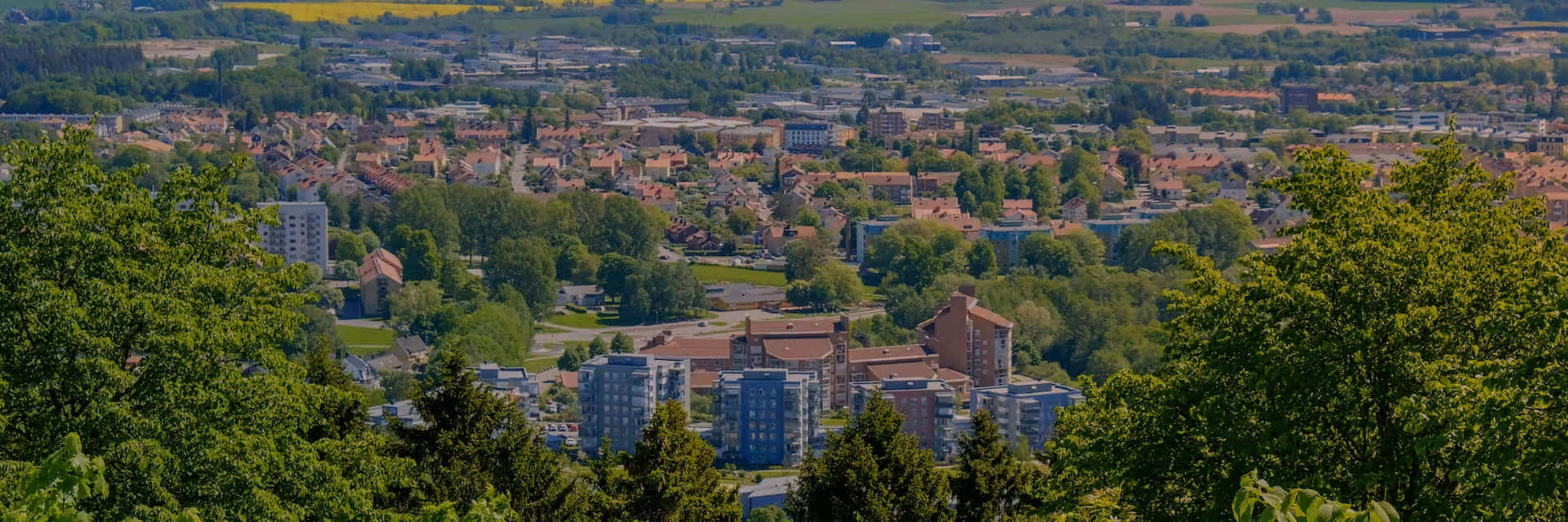 Skövde, cityscape, panorama, Full HD Desktop Wallpaper