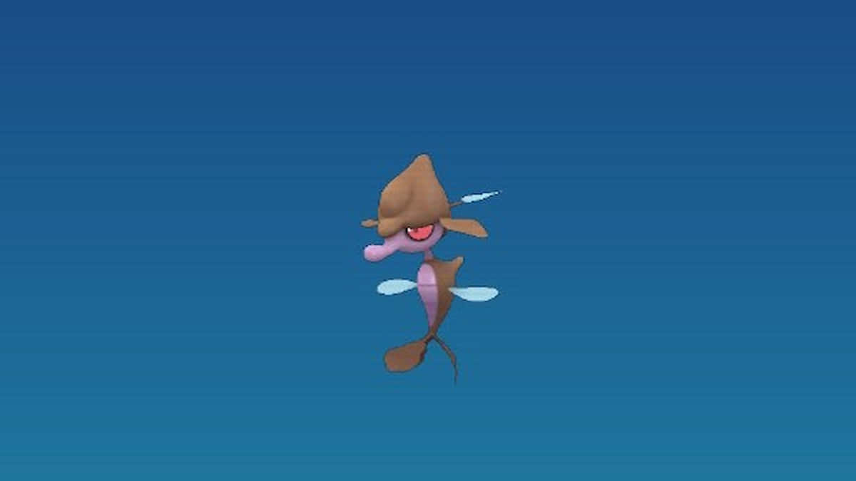 Skrelp, brown hat, red eyes, SD Desktop Wallpaper