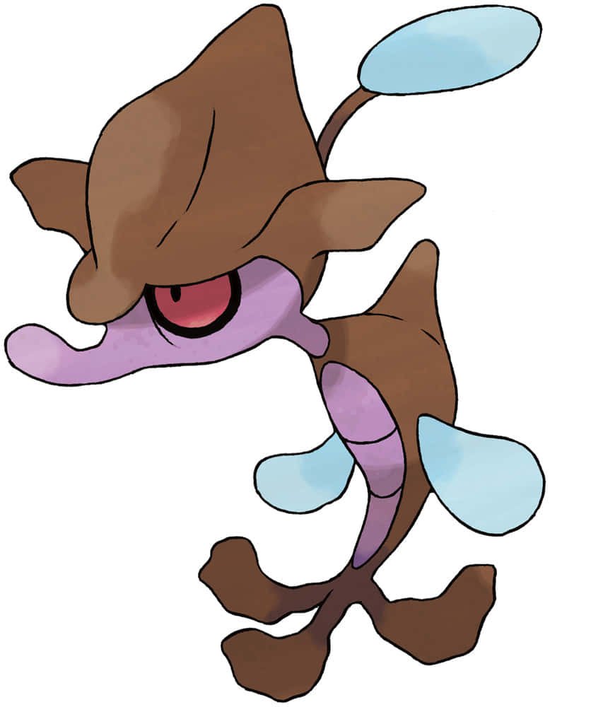 Skrelp, brown and purple, light blue fins, SD Phone Wallpaper