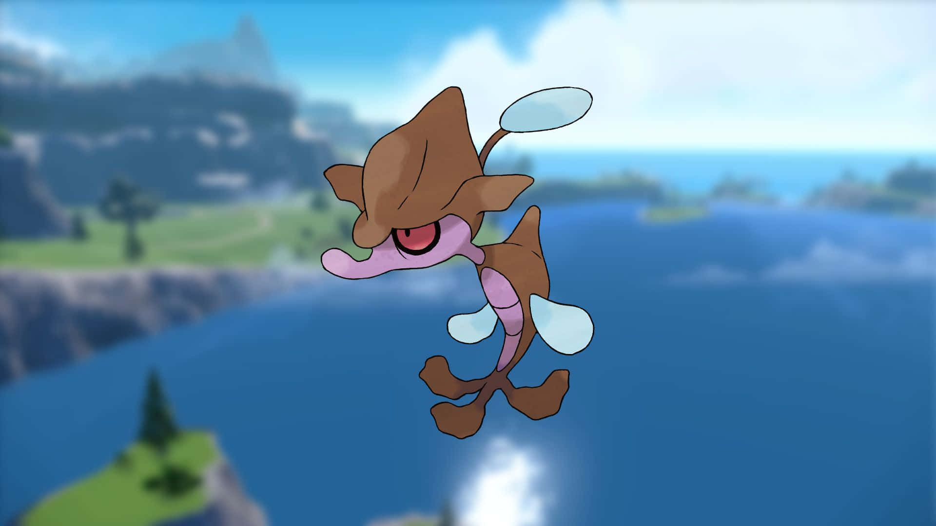 Skrelp, brown and pink, hat and goggles, Full HD Desktop Wallpaper