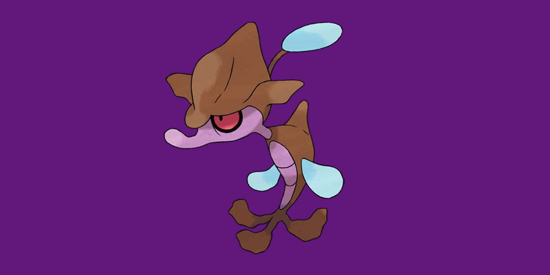 Skrelp, dark purple background, brown and purple, Full HD Desktop Wallpaper