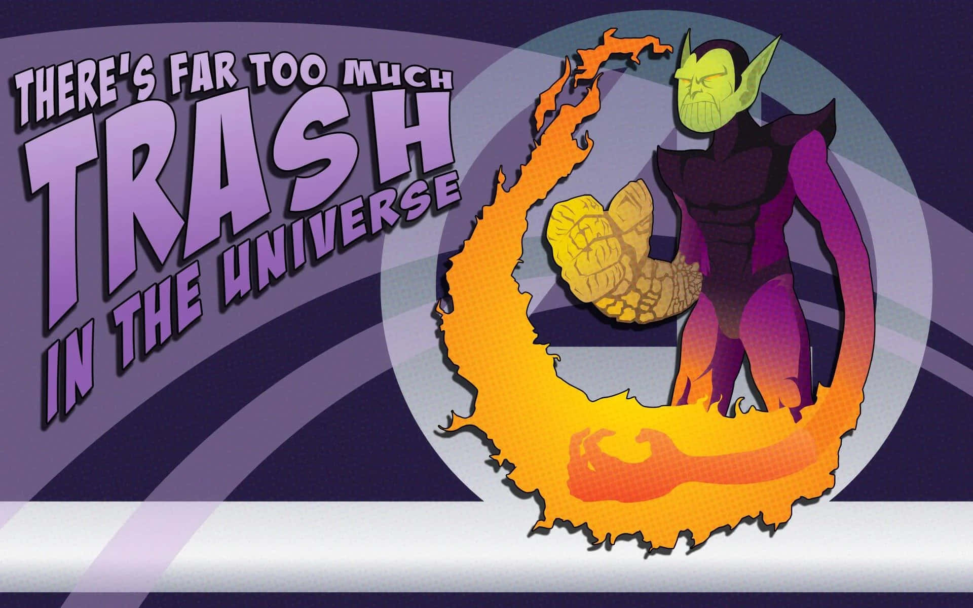 Skrulls, green-skinned villain, purple armor, Full HD Desktop Wallpaper