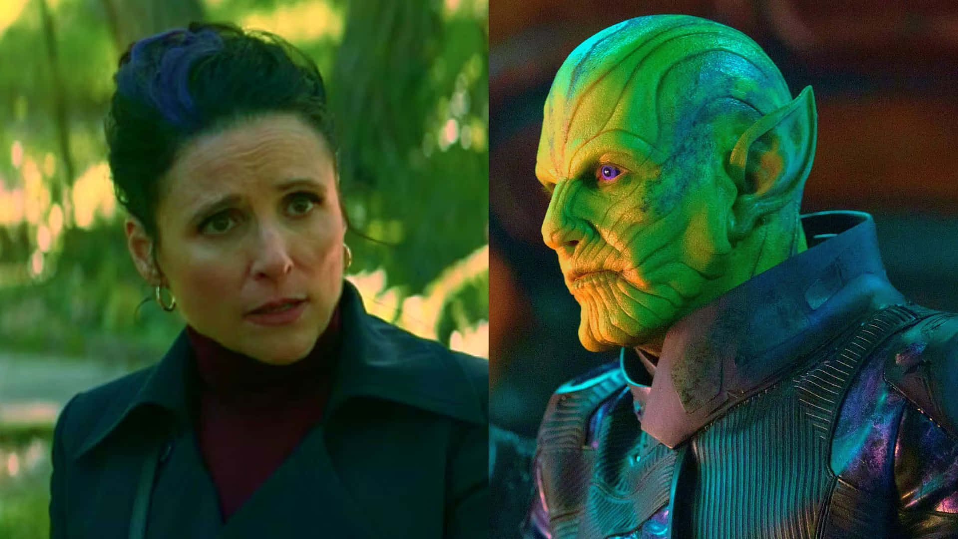 Skrulls, purple hair, green-skinned alien, Full HD Desktop Wallpaper