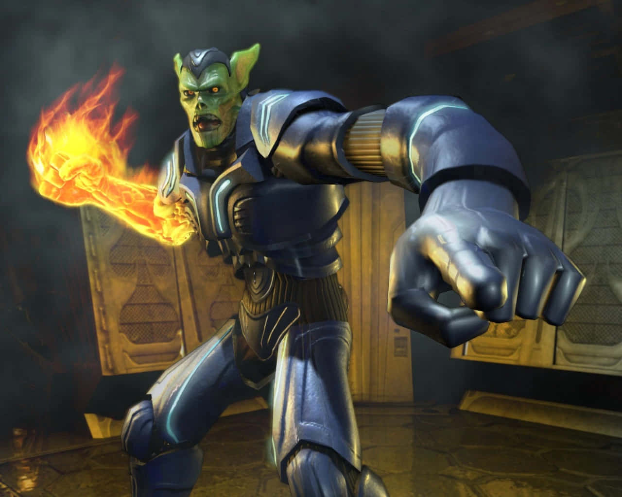 Skrulls, green-skinned alien warrior, blue armor, HD Desktop Wallpaper