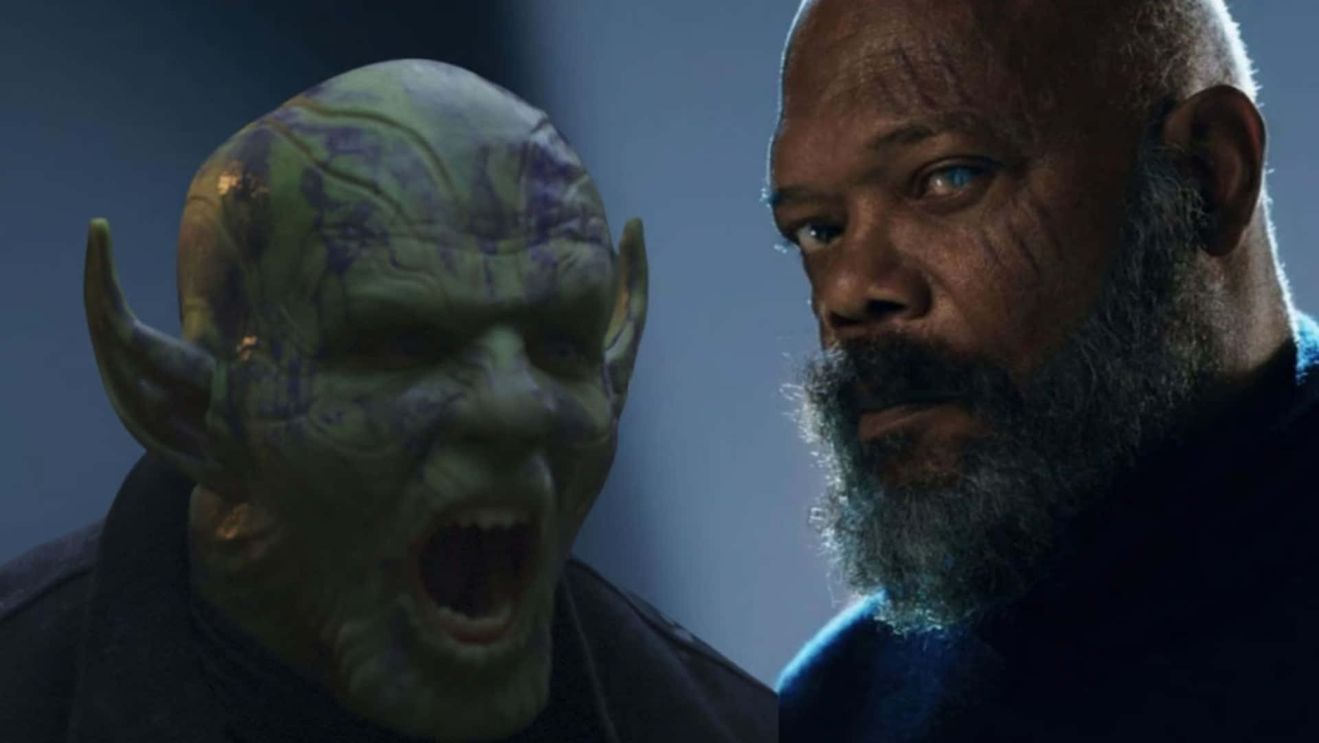 Skrulls, green-skinned alien, horns, Full HD Desktop Wallpaper