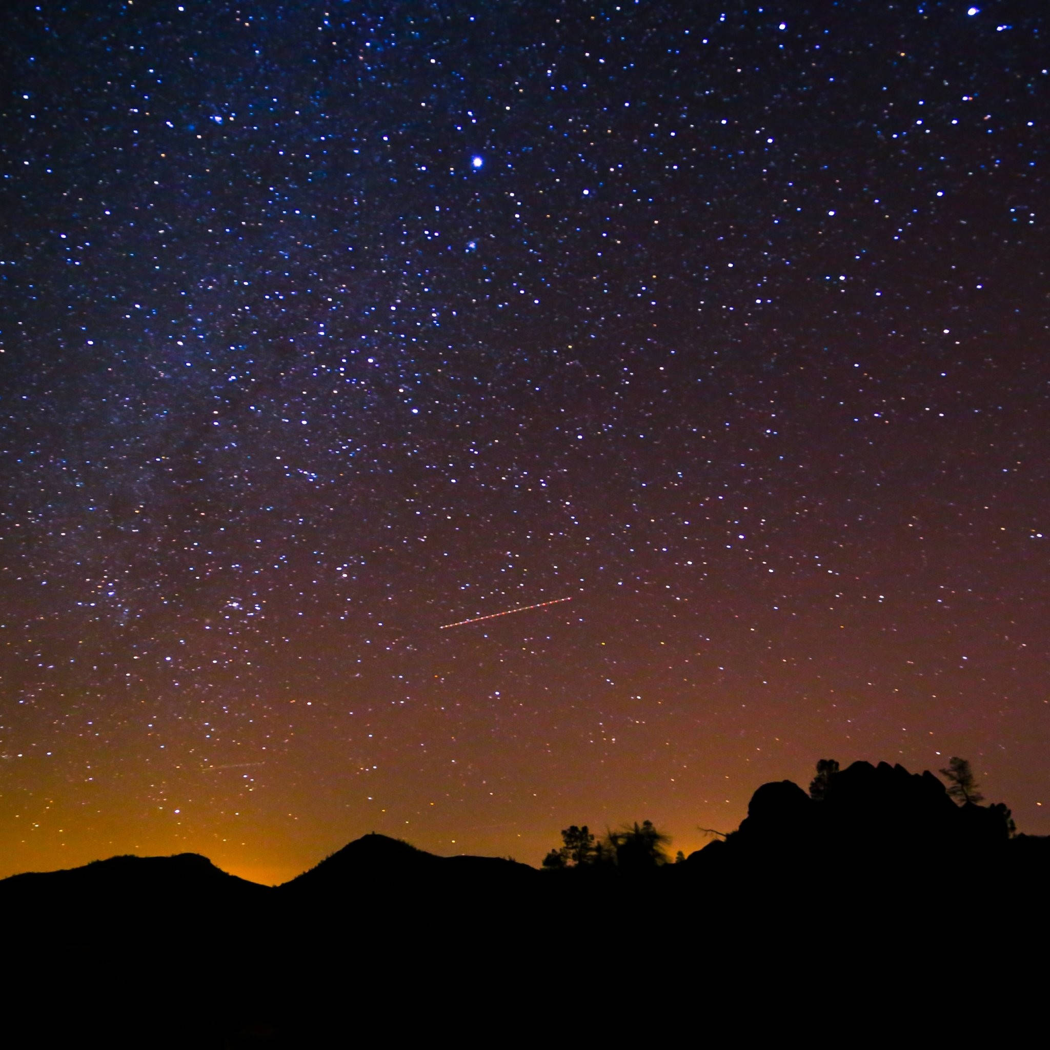 Sky HD, meteor shower, starry night sky, Full HD Desktop Wallpaper