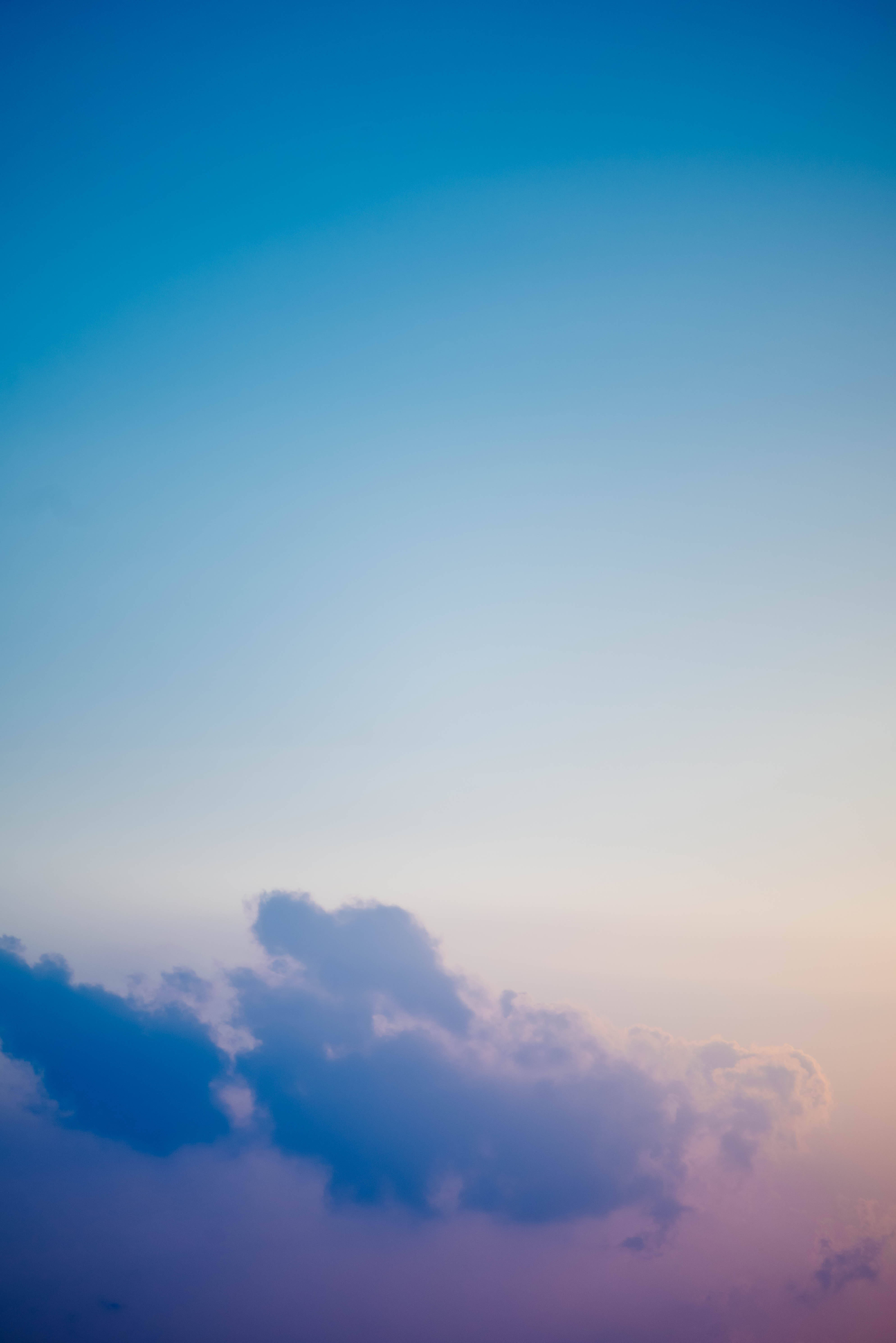 pink and blue sky, deep blue, soft pink, 5K Phone Wallpaper