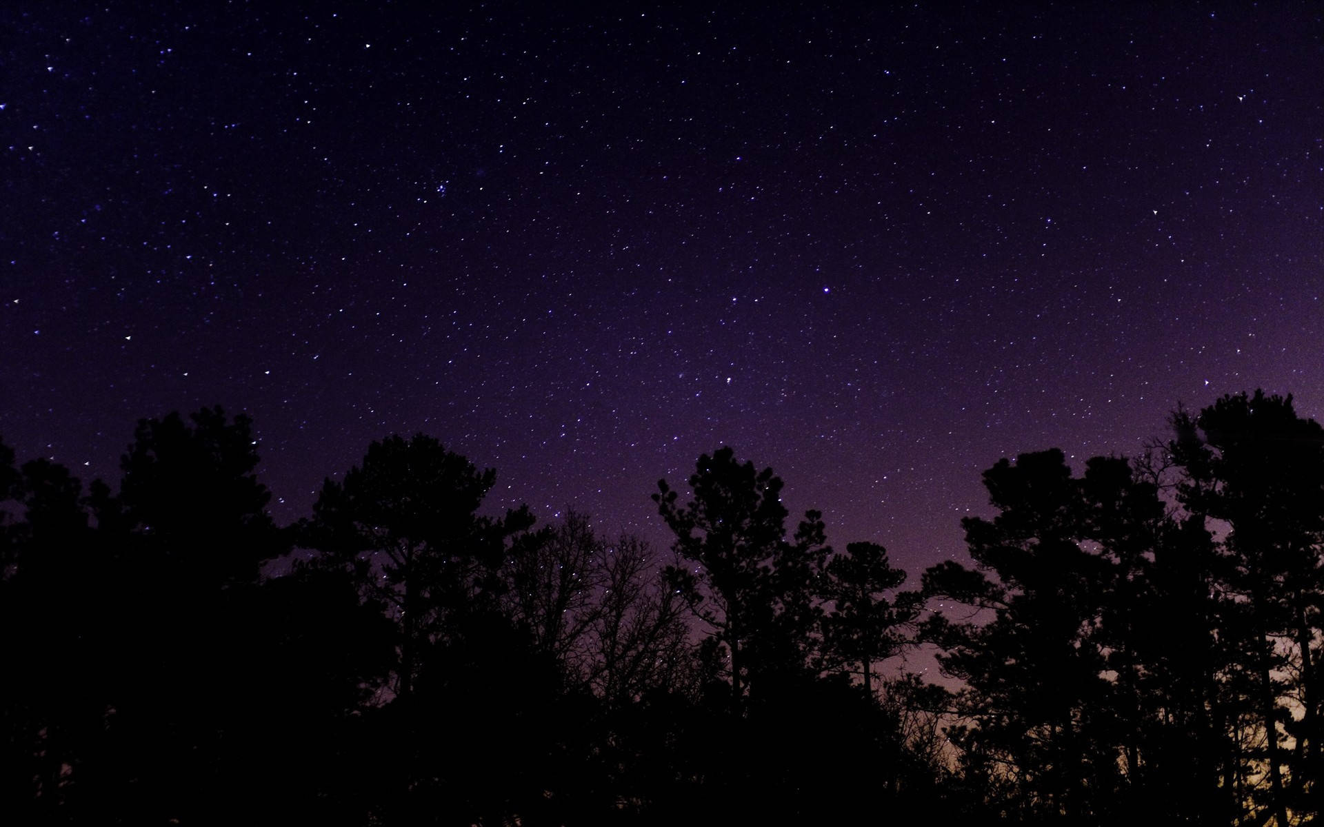 purple sky hd, starry night sky, deep purple, Full HD Desktop Wallpaper