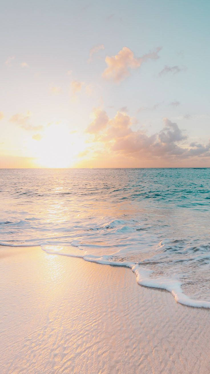 iPhone X, Sunset, peach, HD Phone Wallpaper