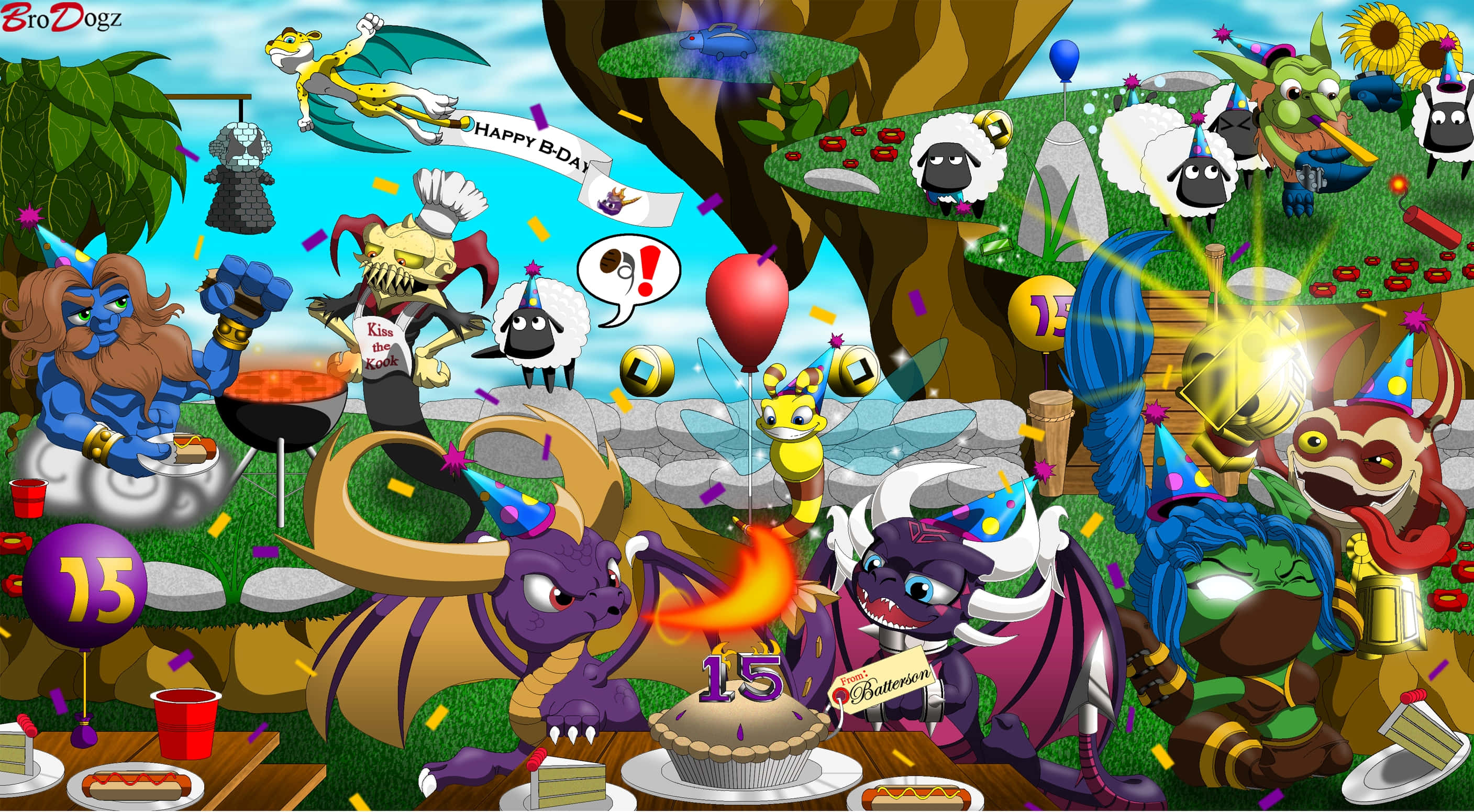 Skylanders, Fantasy creatures, 15th birthday party, 2K Desktop Wallpaper