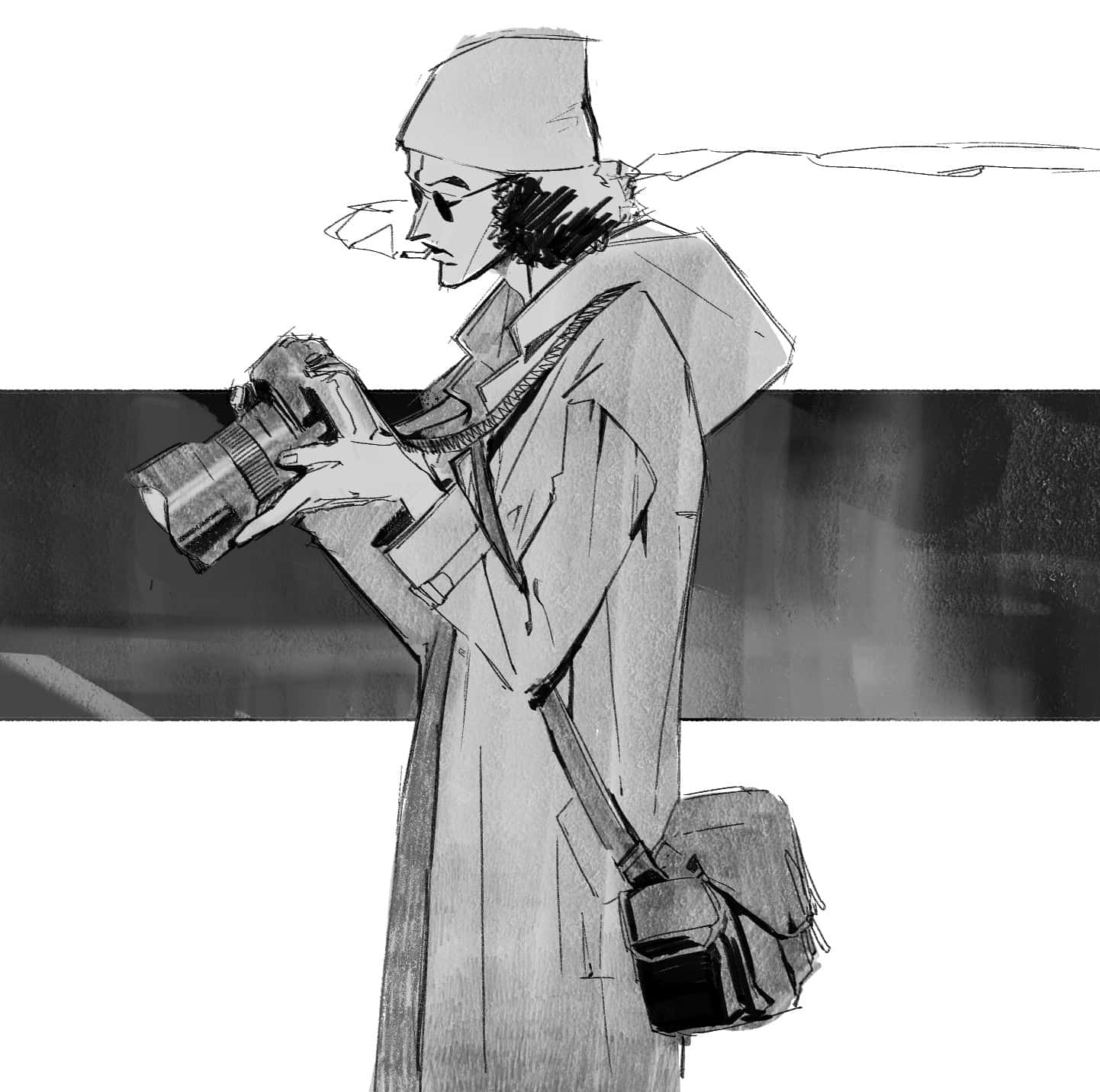 Skypiea, trench coat, hat, HD Desktop Wallpaper