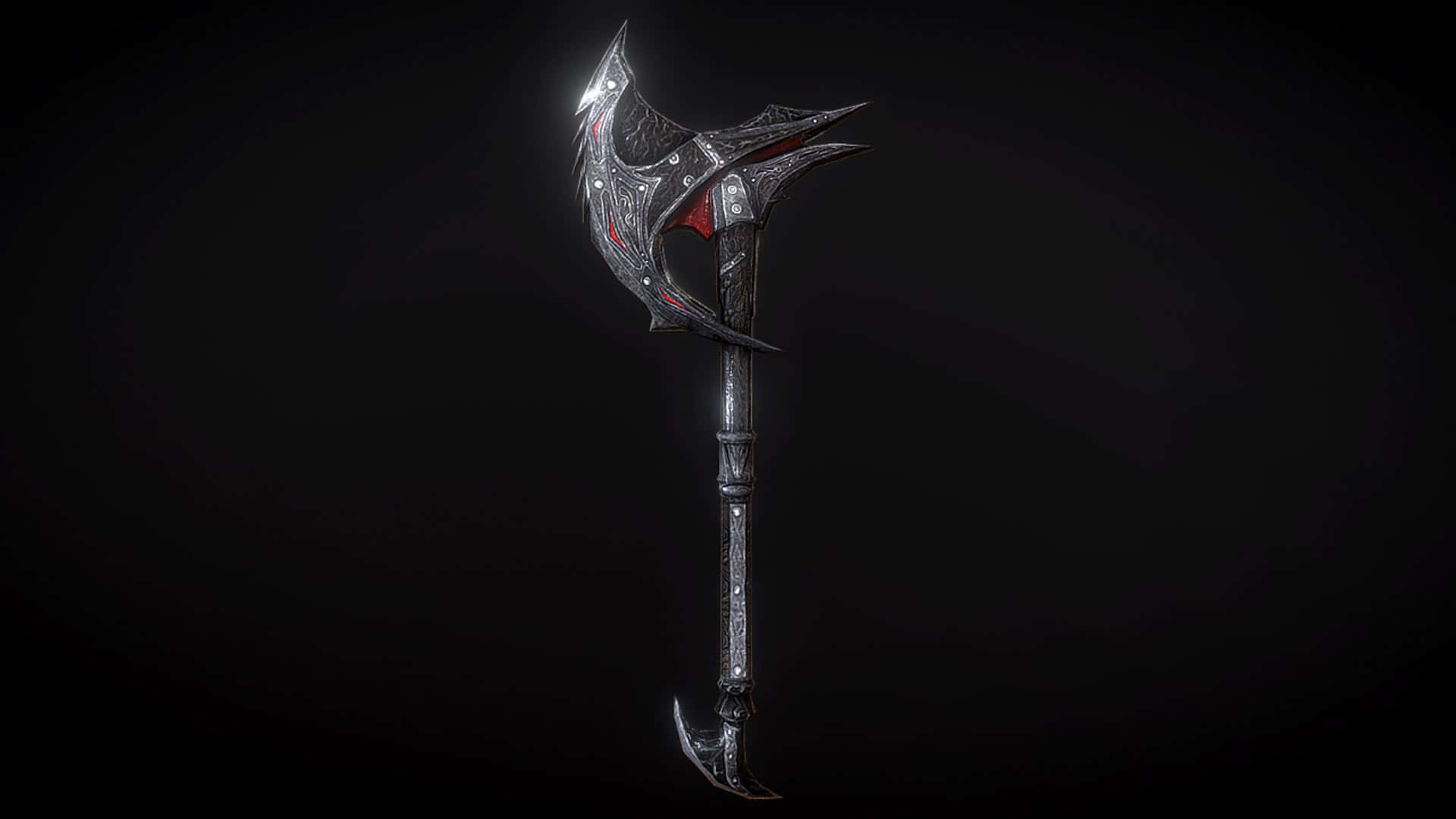 Skyrim Daedric, Daedric Warrior, battle axe, Full HD Desktop Wallpaper