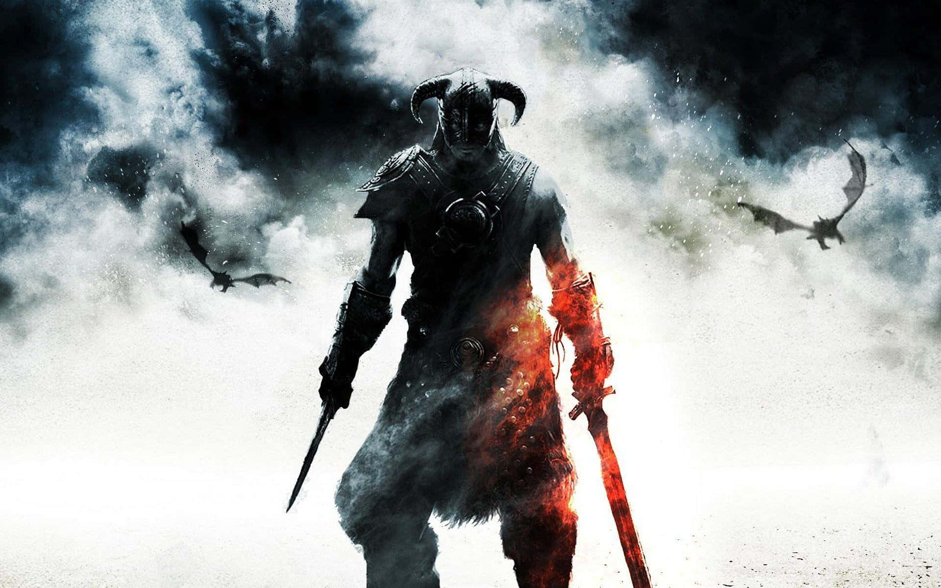 Skyrim Dawnguard, Dawnguard Warrior, vampire hunter, Full HD Desktop Wallpaper