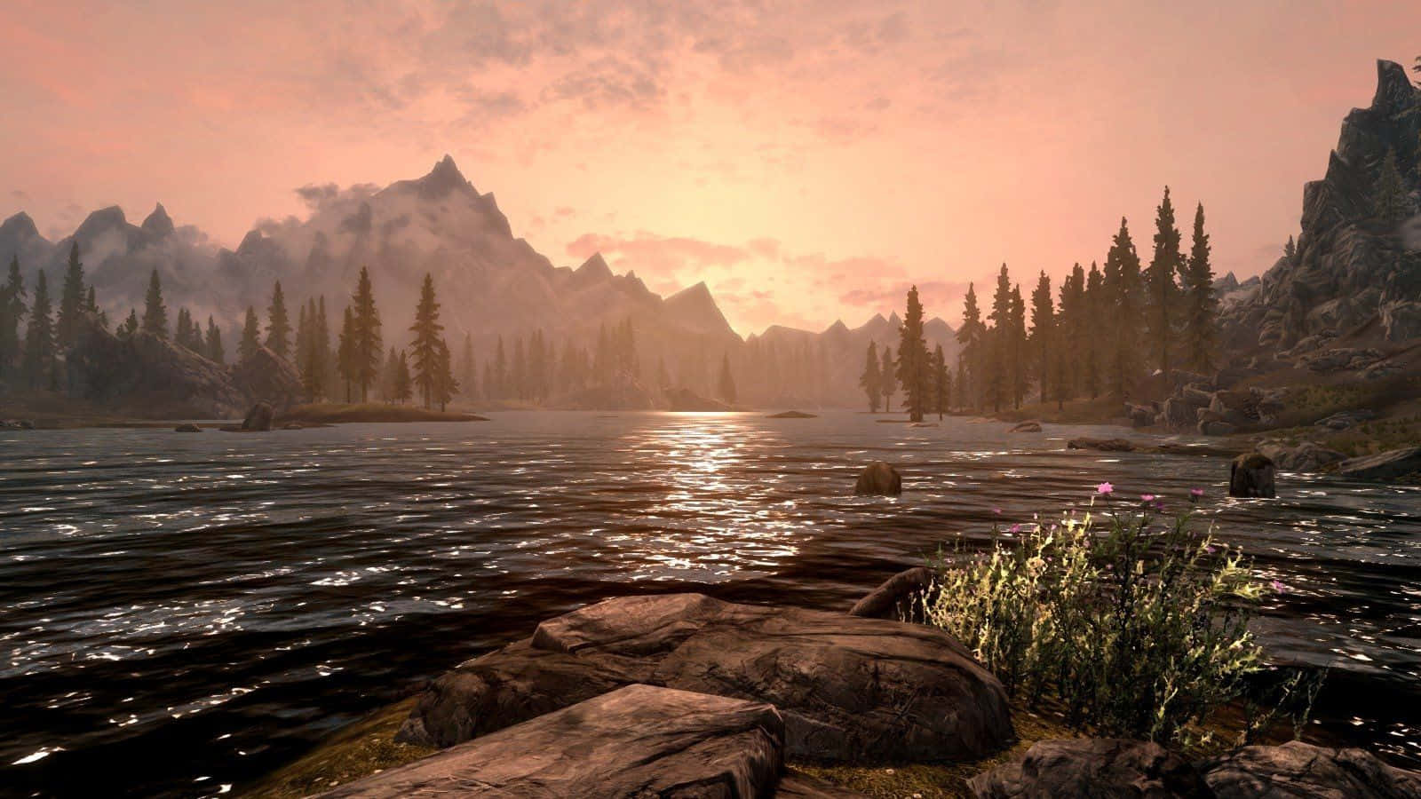 Skyrim, Falkreath, lake, HD Desktop Wallpaper