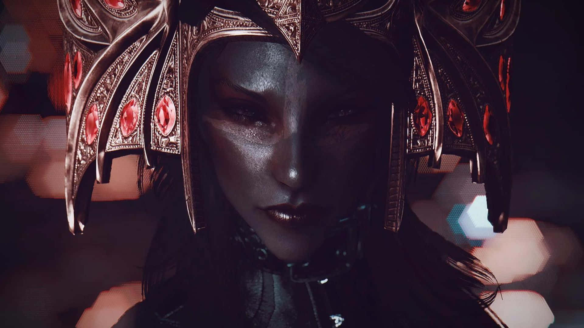 Karliah, Skyrim, metallic armor, Full HD Desktop Wallpaper