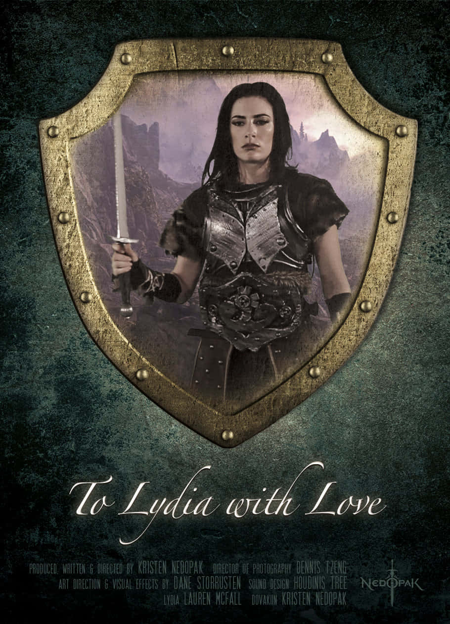 Skyrim, Lydia, ornate armor, SD Phone Wallpaper