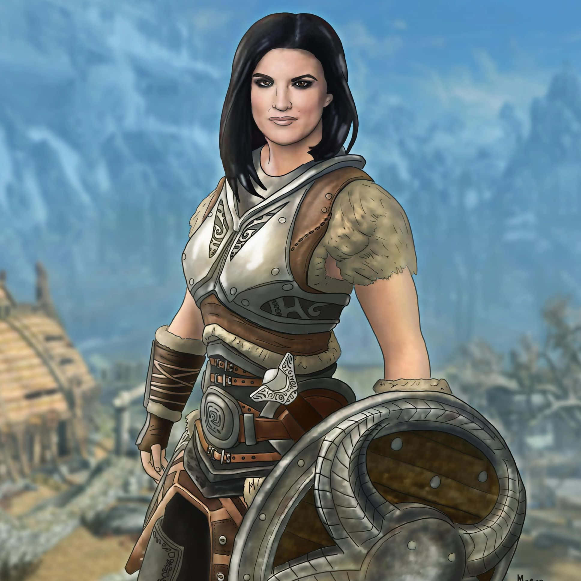 Skyrim Lydia, Lydia, female warrior, Full HD Desktop Wallpaper