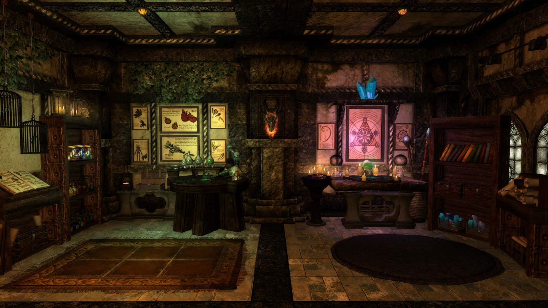 Skyrim, Solitude, occult study, Full HD Desktop Wallpaper