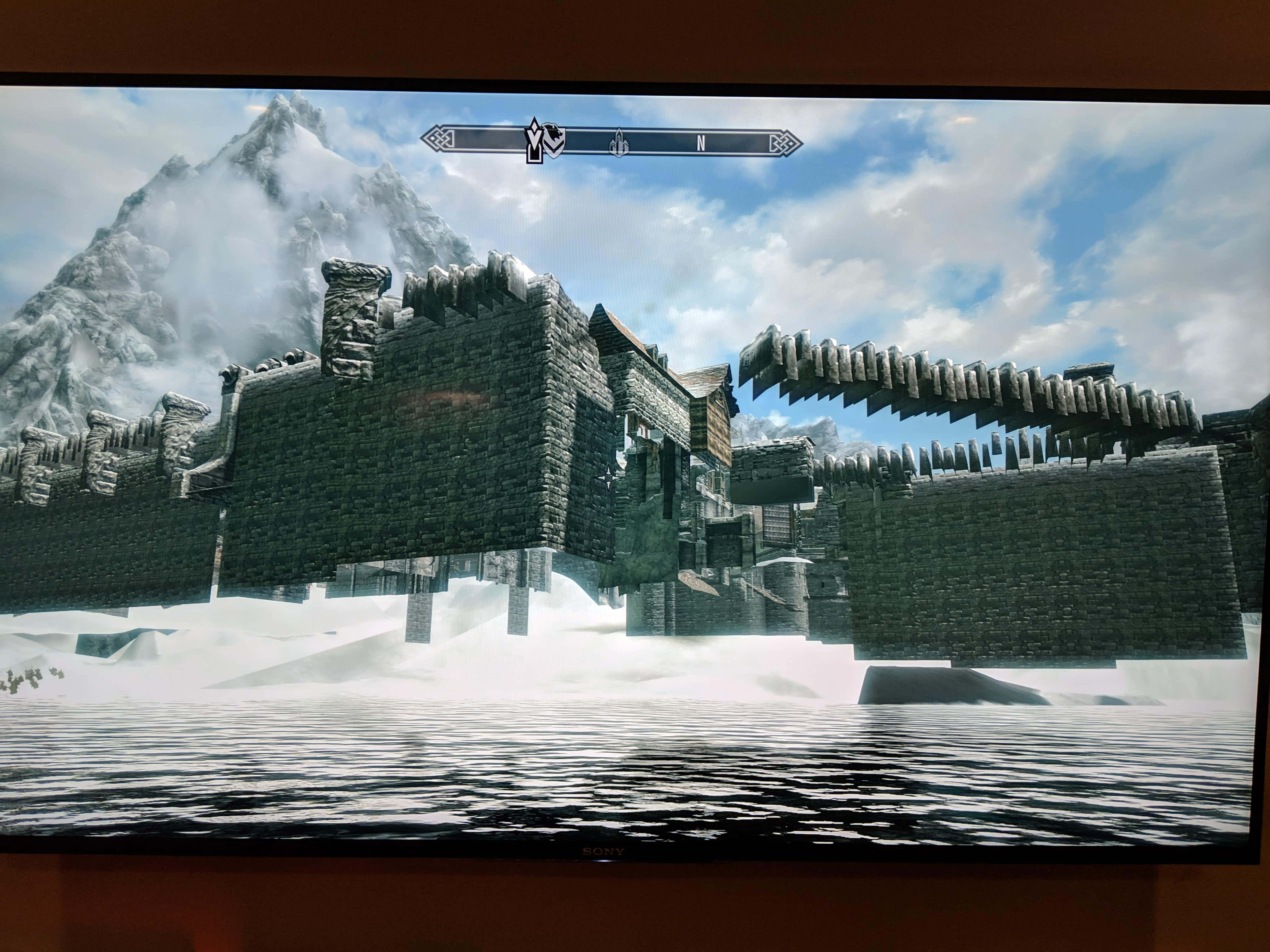 Skyrim, Windhelm, snowy mountain fortress, 4K Desktop Wallpaper