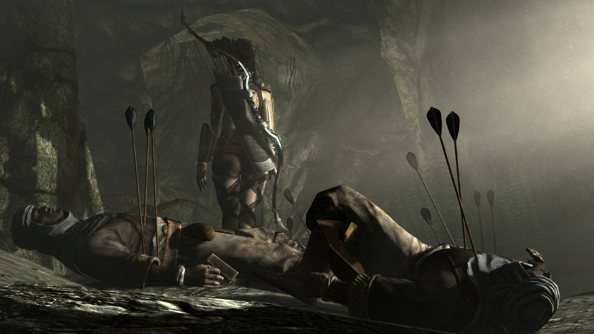 Skyrim, Ultra HD, female archer, Full HD Desktop Wallpaper