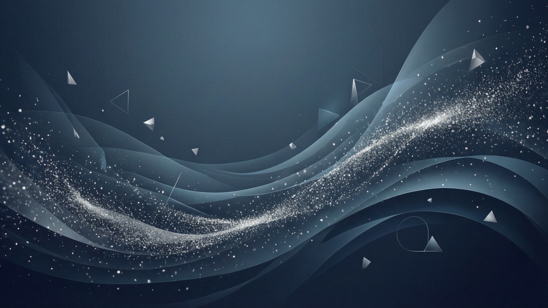 slate blue, glowing particles, geometric shapes, Full HD Desktop Wallpaper