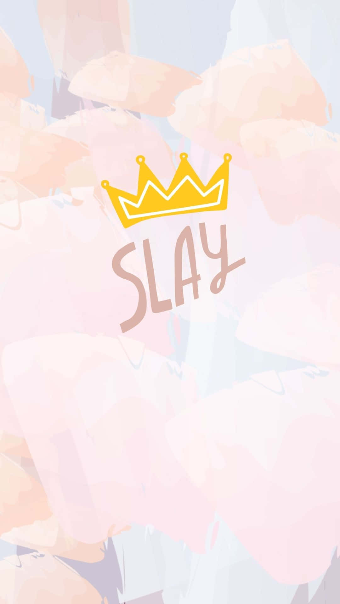 Slay Queen, pastel watercolor, yellow crown, Full HD Phone Wallpaper