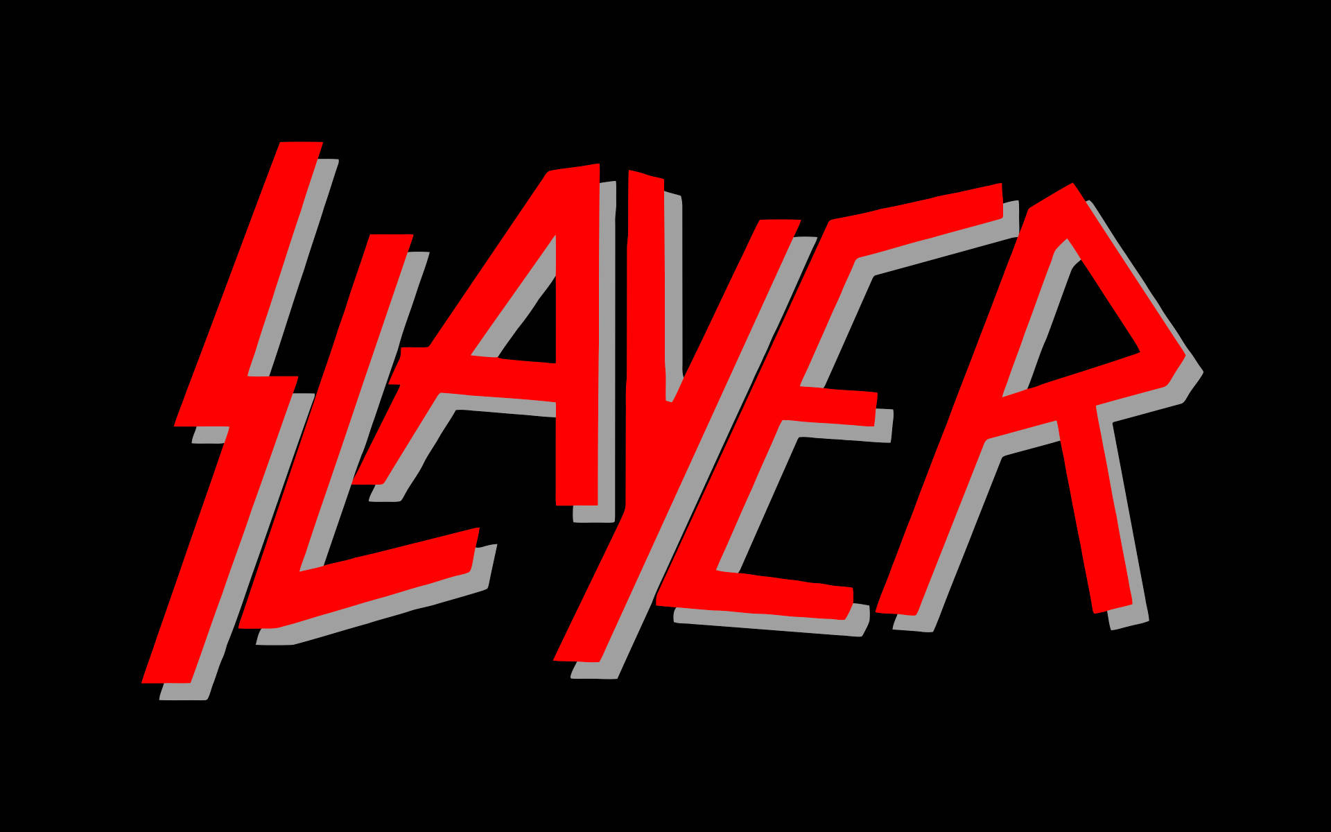 Red Neon Slayer Logo, Slayer, red, Full HD Desktop Wallpaper