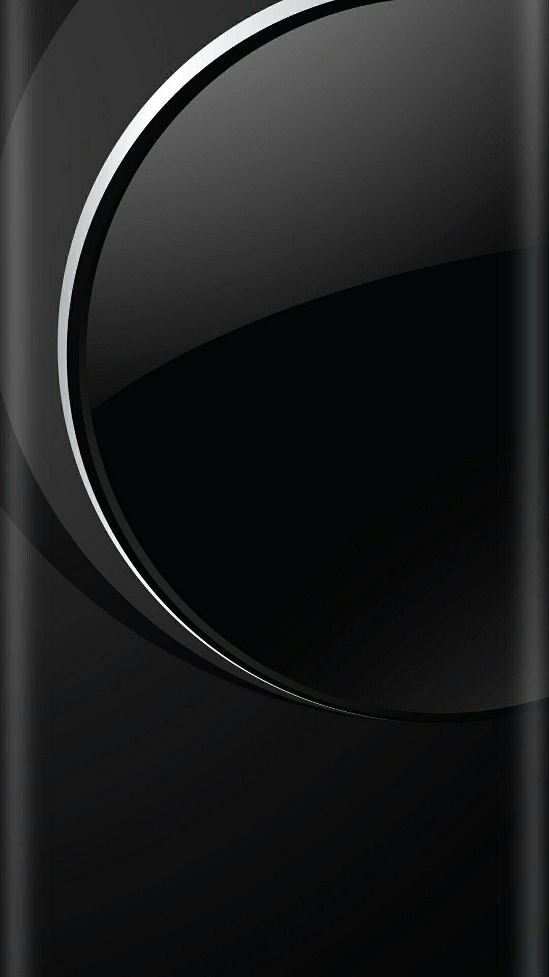 sleek, black, glowing silver, Full HD Phone Wallpaper