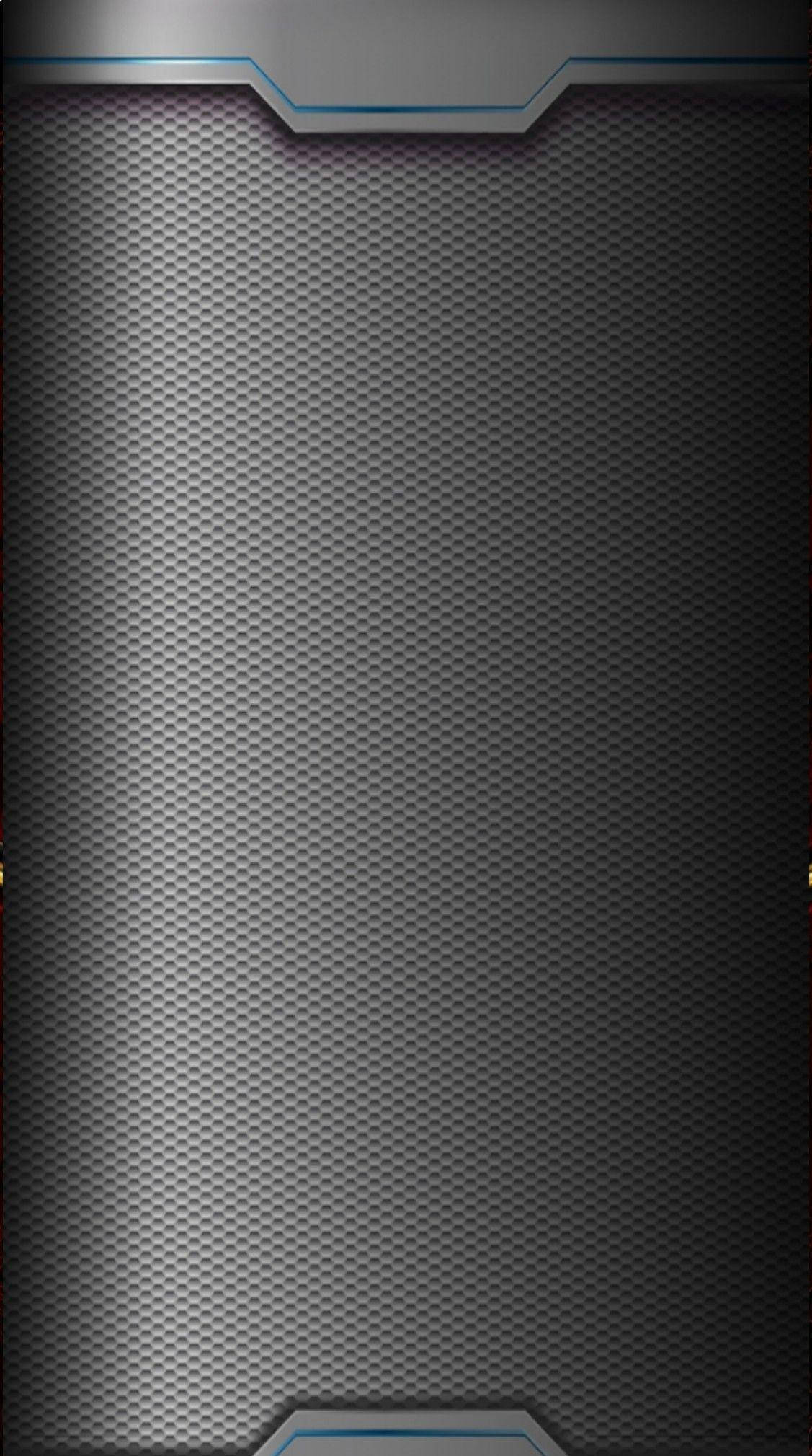 sleek, dark gray metallic surface, hexagonal texture, Full HD Phone Wallpaper