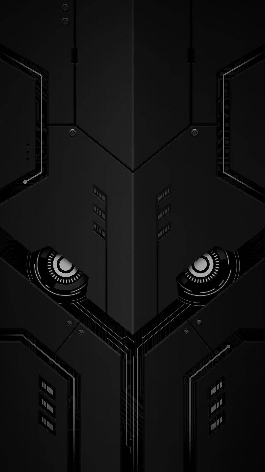 sleek, black, futuristic tech panel, Full HD Phone Wallpaper