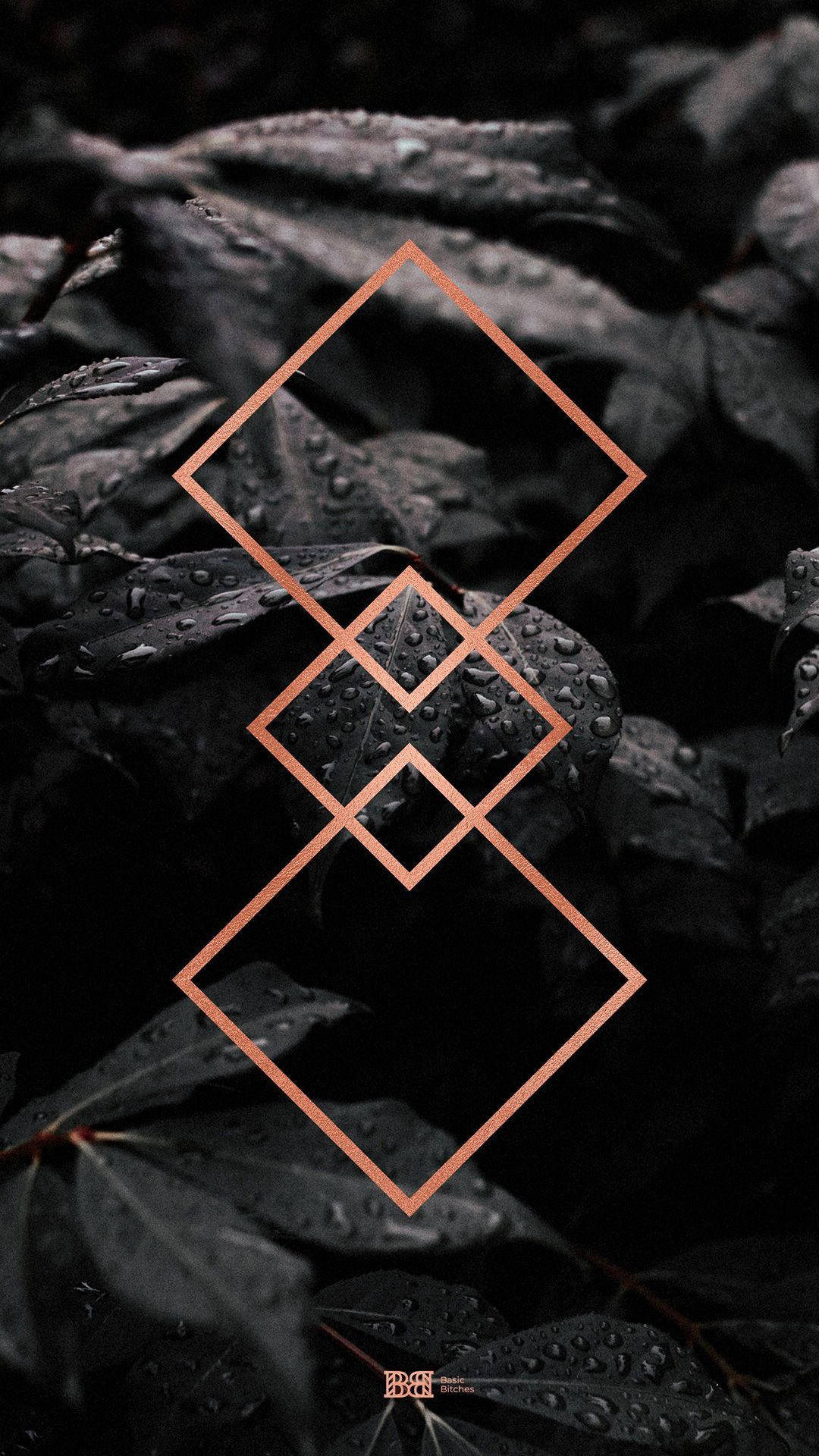 darkness, copper, diamond patterns, Full HD Phone Wallpaper