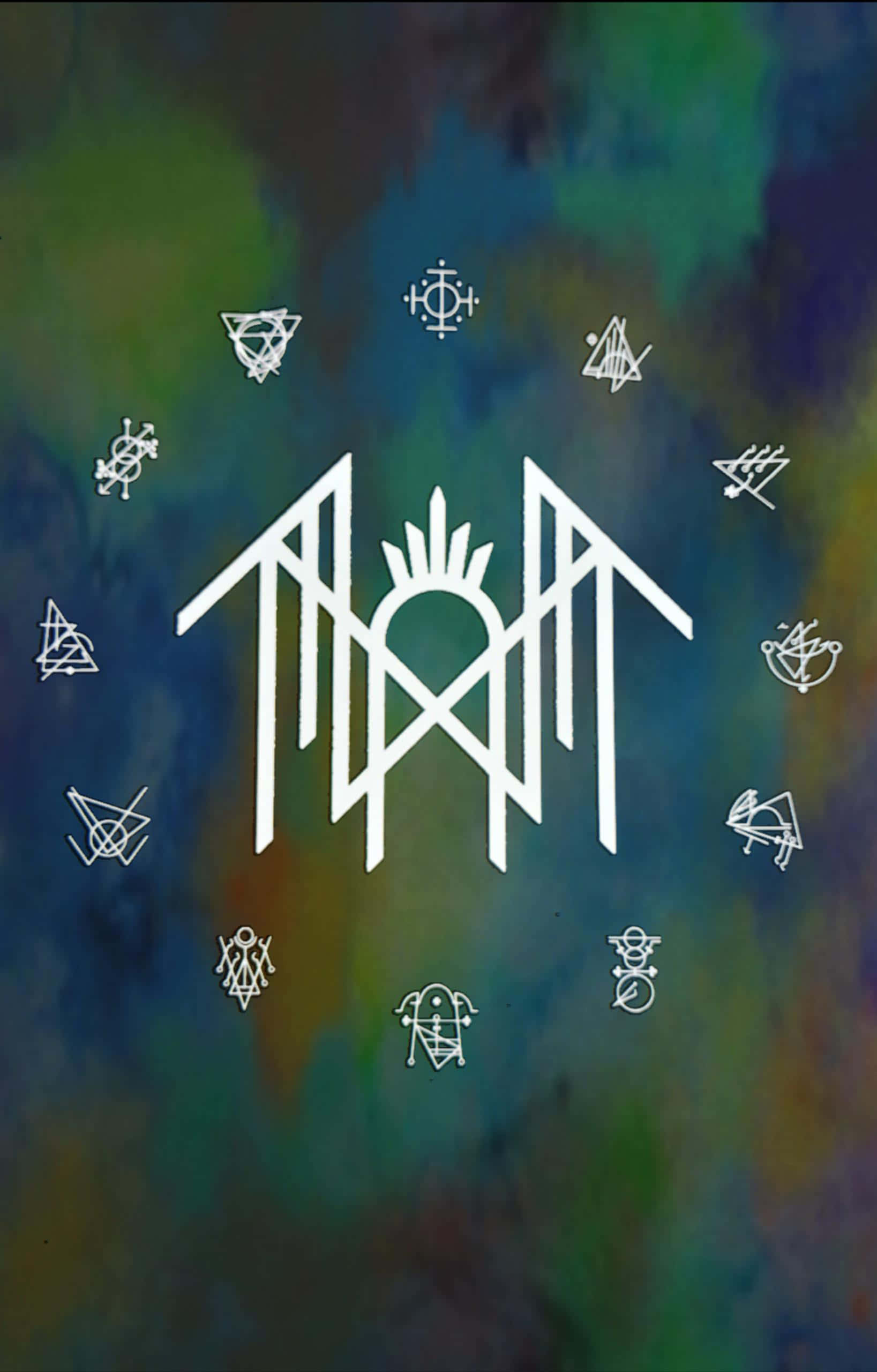 Sleep Token, geometric symbols, sigils, 2K Phone Wallpaper