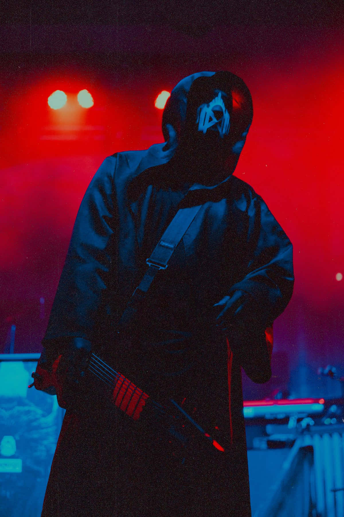 Sleep Token, red lights, blue stage lights, HD Phone Wallpaper