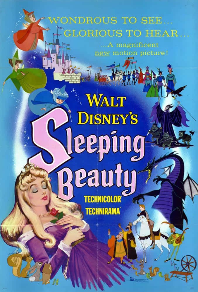 Sleeping Beauty, Aurora, purple, SD Phone Wallpaper