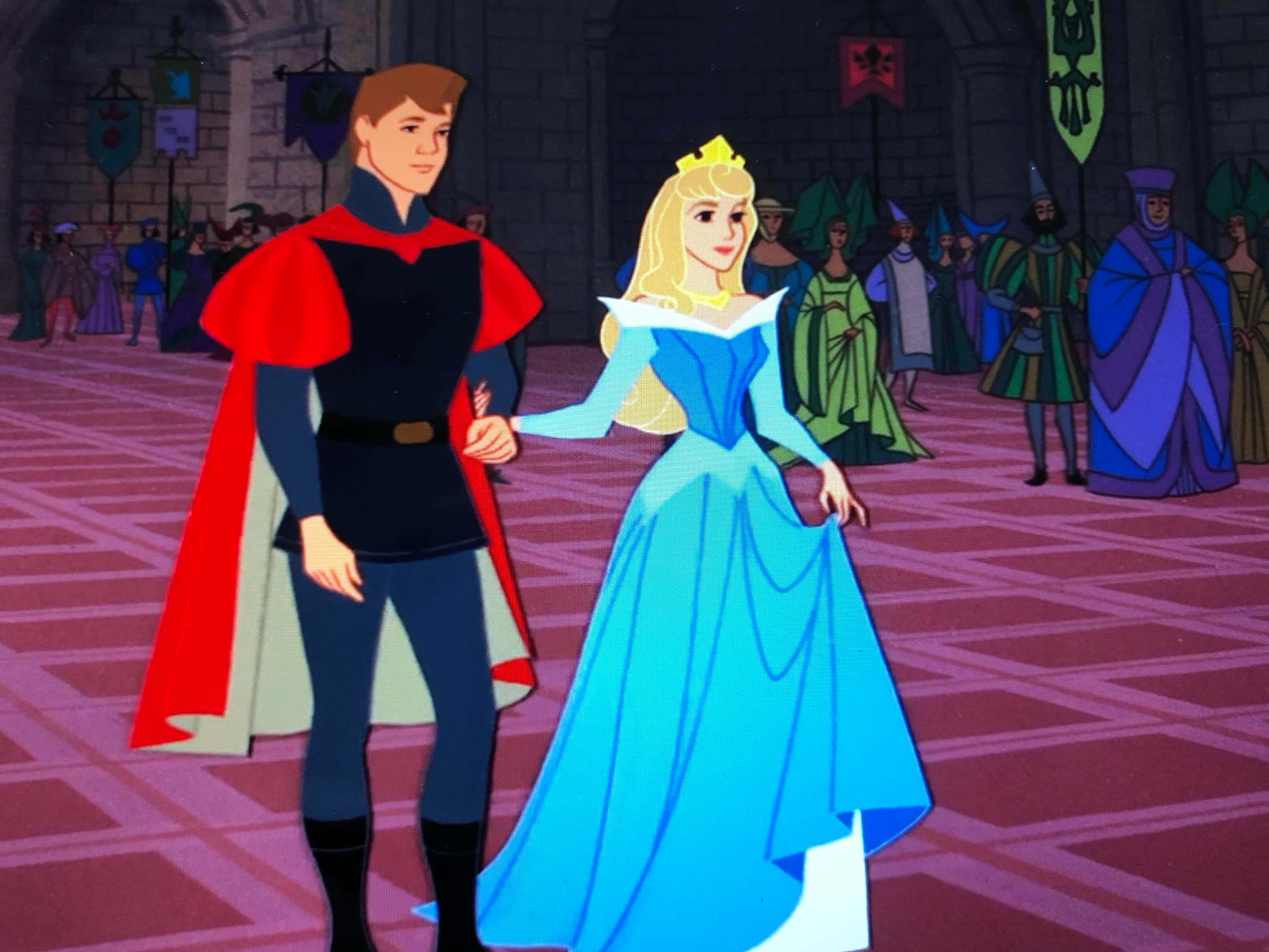 Sleeping Beauty, magical forest, prince, 2K Desktop Wallpaper